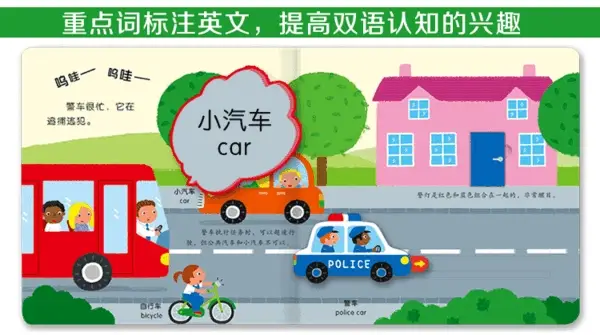 1-5岁双语安静书 《忙碌的汽车》 - Image 2