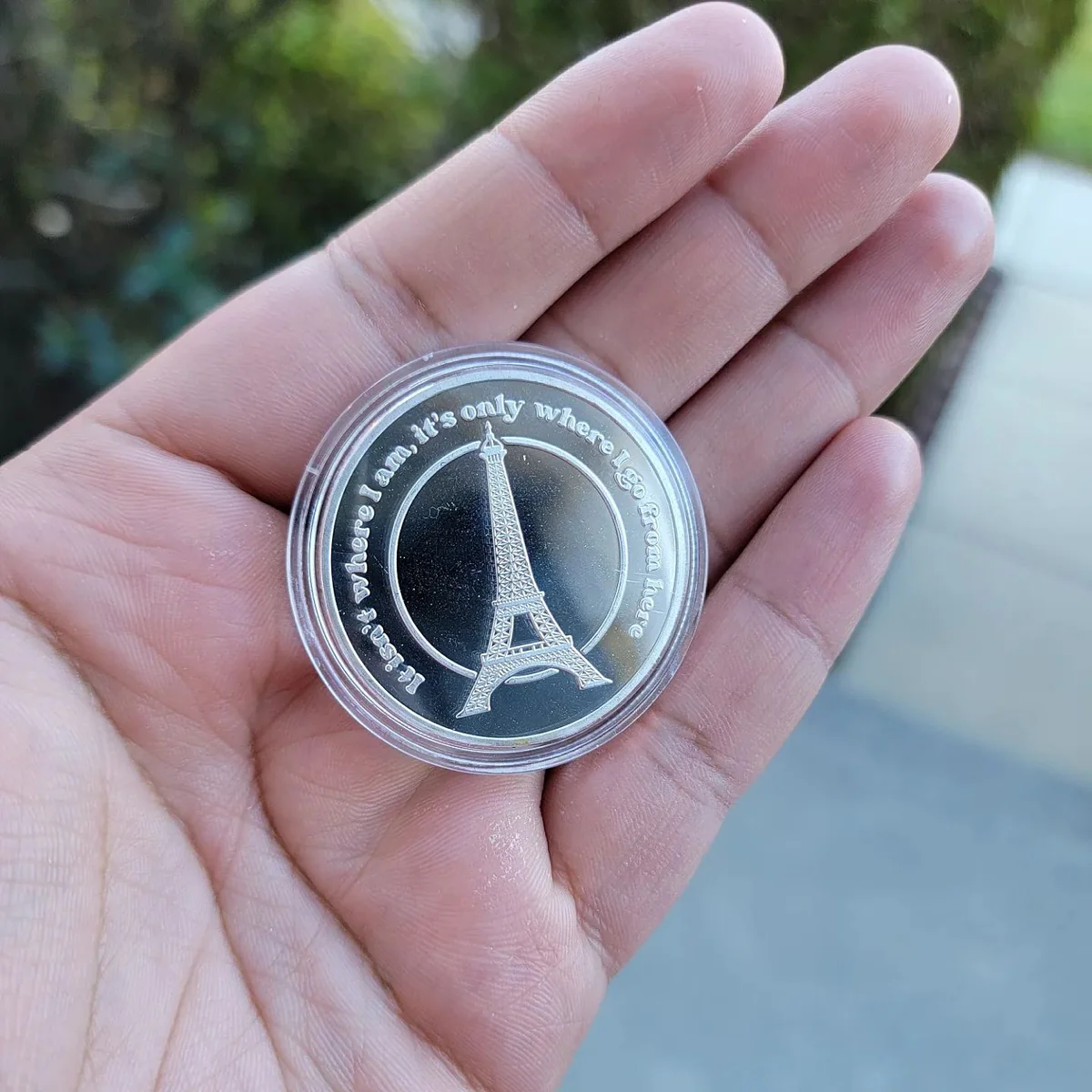Amelie Broadway Musical inspired Silver and Gold plated coin - Times are Hard for Dreamers - Image 2