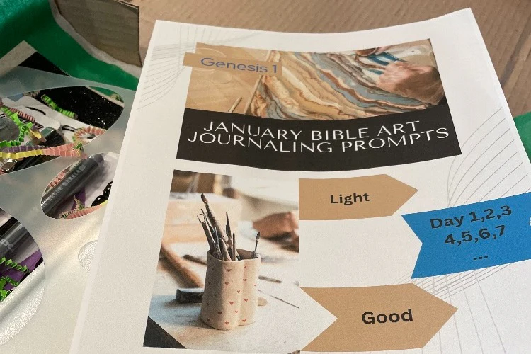 Bible Art Journaling in Genesis with Us! $25 a month. - Image 3