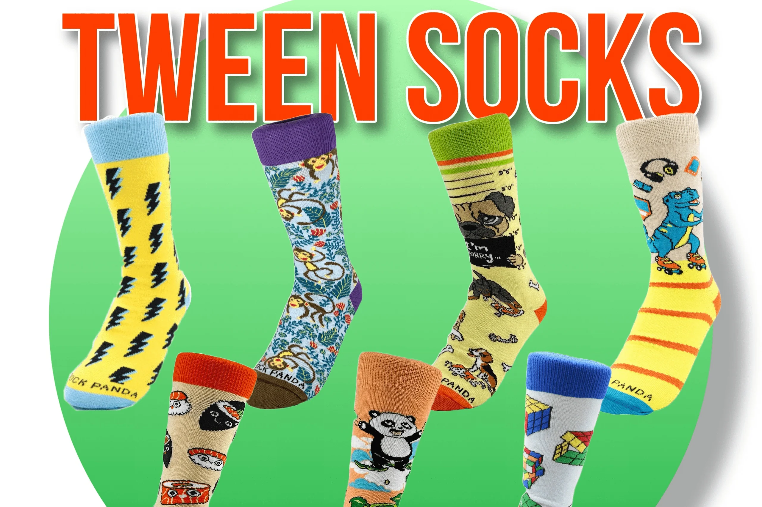Sock Panda Tween Sock Subscription (Ages 8-11) - Two Pairs Each Month - Image 2