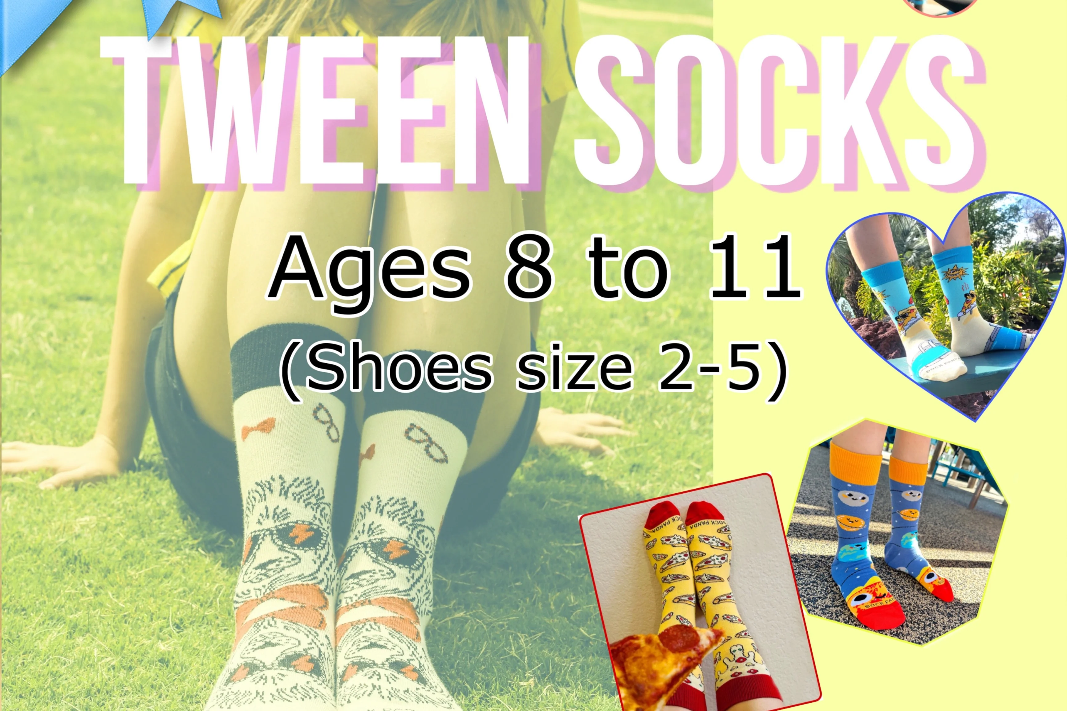 Sock Panda Tween Sock Subscription (Ages 8-11) - Two Pairs Each Month - Image 3