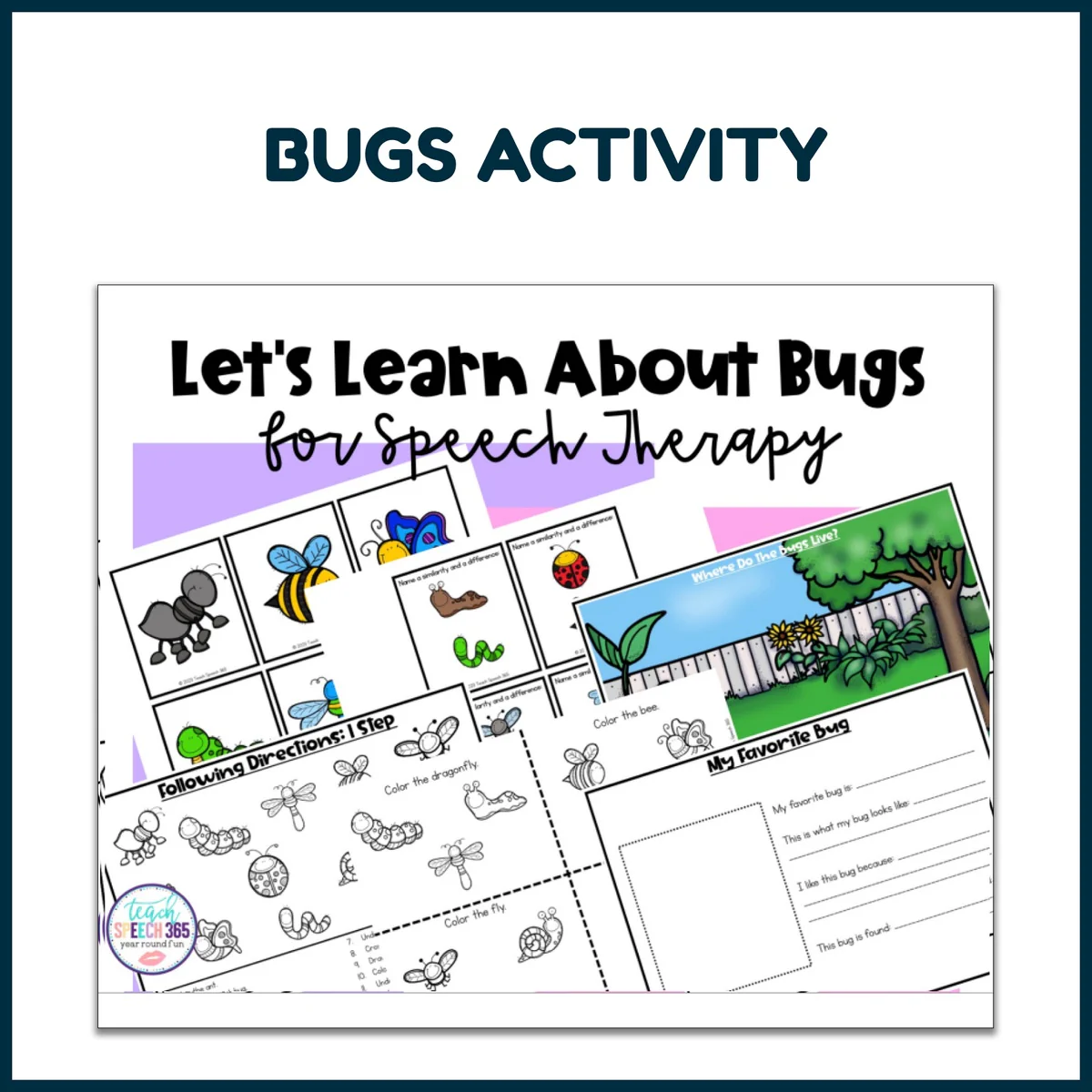 Bugs | Speech Therapy Material 🐛🐞🐝🪲