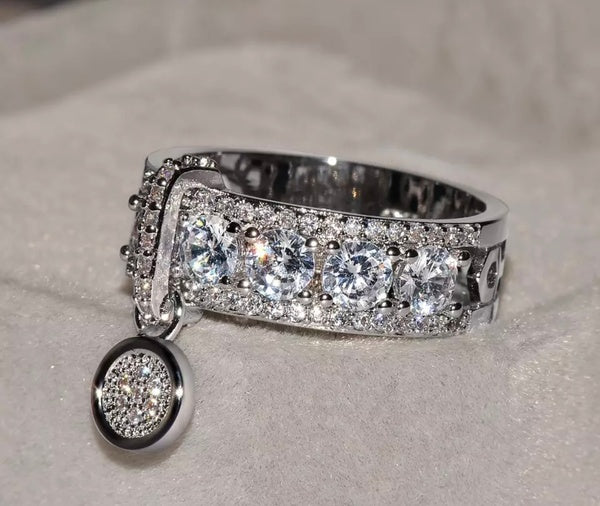 CHARM Statement Cubic Zirconia Ring - Image 3