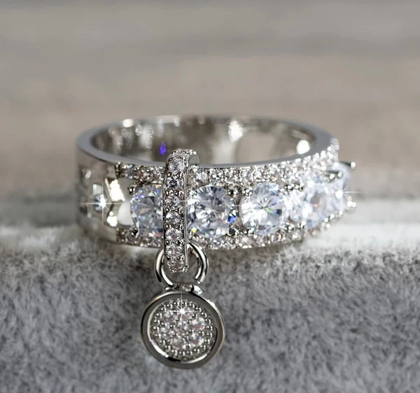 CHARM Statement Cubic Zirconia Ring - Image 4