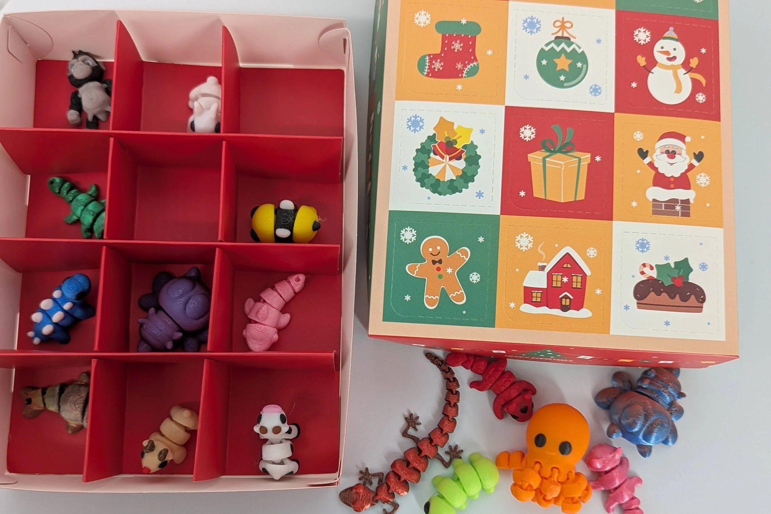 Christmas Advent calendar 3D mini toy figures for boys and girls - Image 4