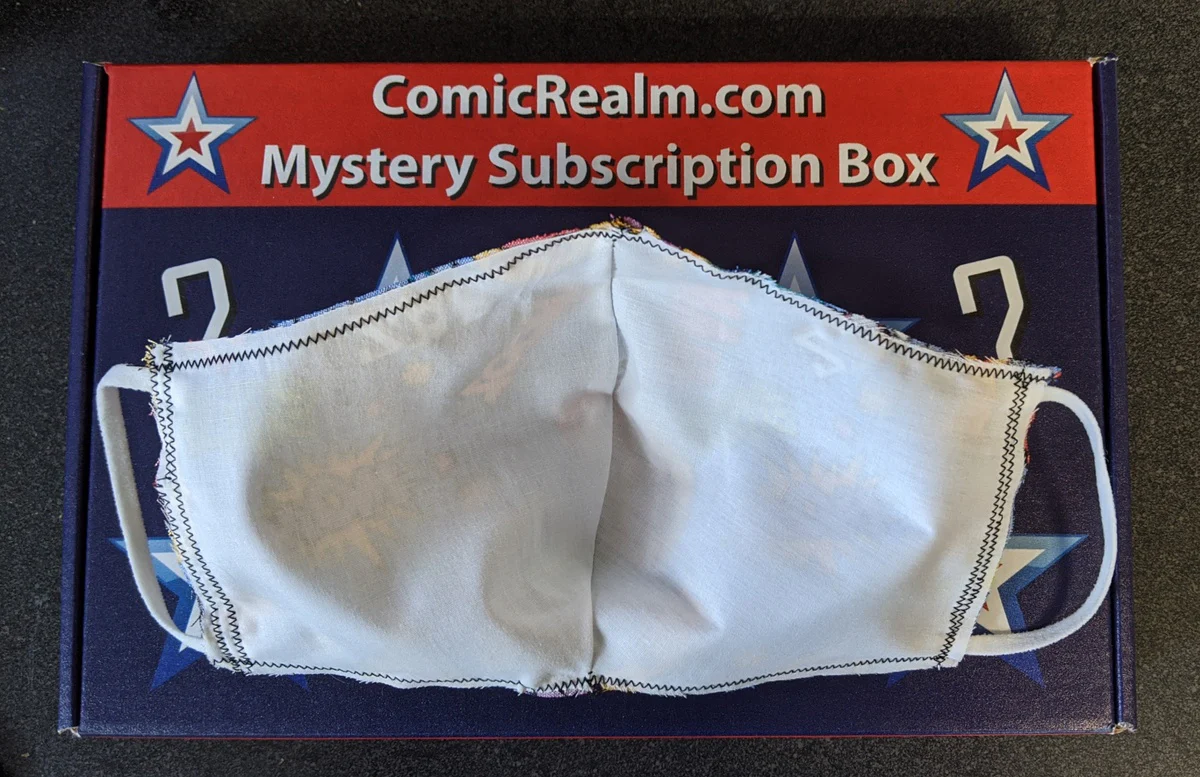 Comic Words Cotton Face Mask - Image 3
