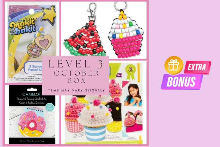 Kids Level 3 - Counted Cross Stitch & Punch Needle - Sewing & Craft Subscription Box (Recommended Age 10+). - Image 20