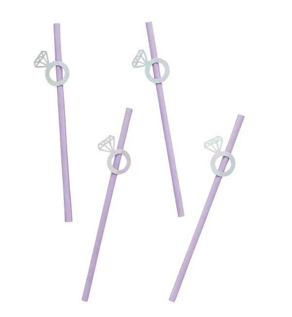 Diamond Ring Paper Straws - Image 2