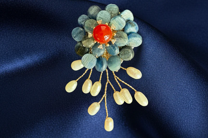 Dreamcloud handcrafted freshwater pearl brooch and pendant jewelry Gift Box - Image 27
