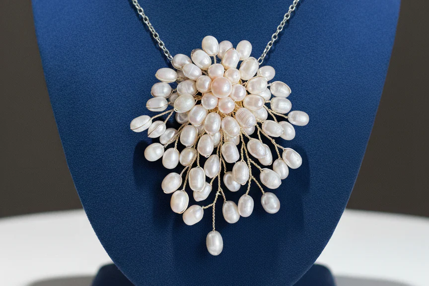 Dreamcloud handcrafted freshwater pearl brooch and pendant jewelry Gift Box - Image 4