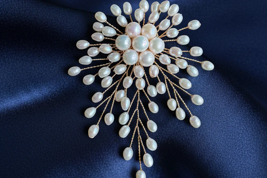 Dreamcloud handcrafted freshwater pearl brooch and pendant jewelry Gift Box - Image 8