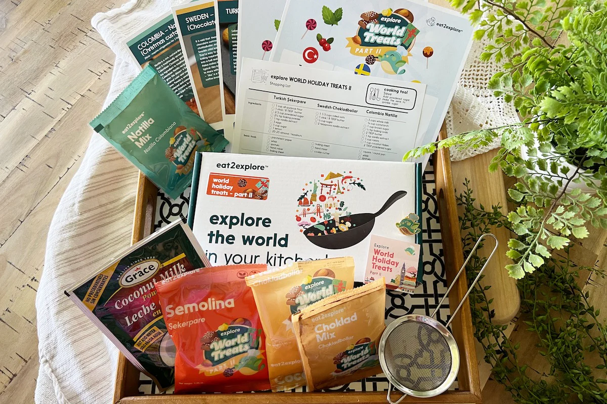 eat2explore explorer subscription box - a family educational food & culture box - Image 3