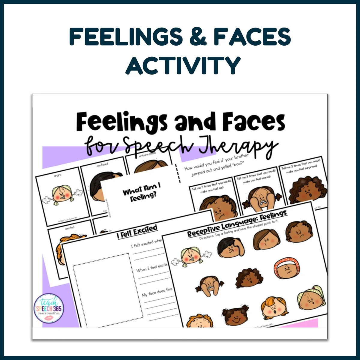 Feelings and Faces | Speech Therapy Material ππ