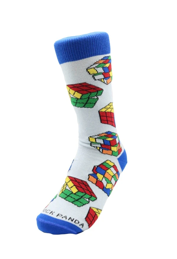 Fun Puzzle Cube Socks from the Sock Panda (Tween Sized) - Image 2