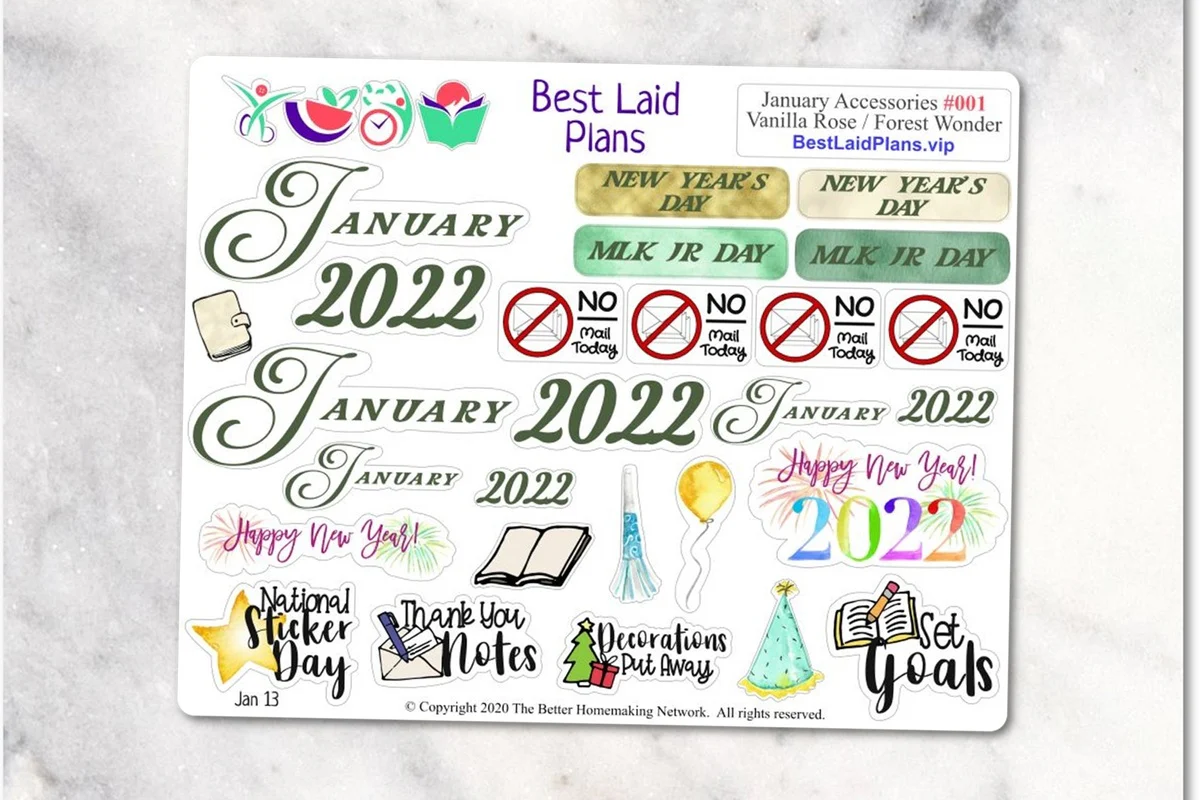 Functional Planner Sticker Kit for Hobonichi Weeks Planners - Image 4