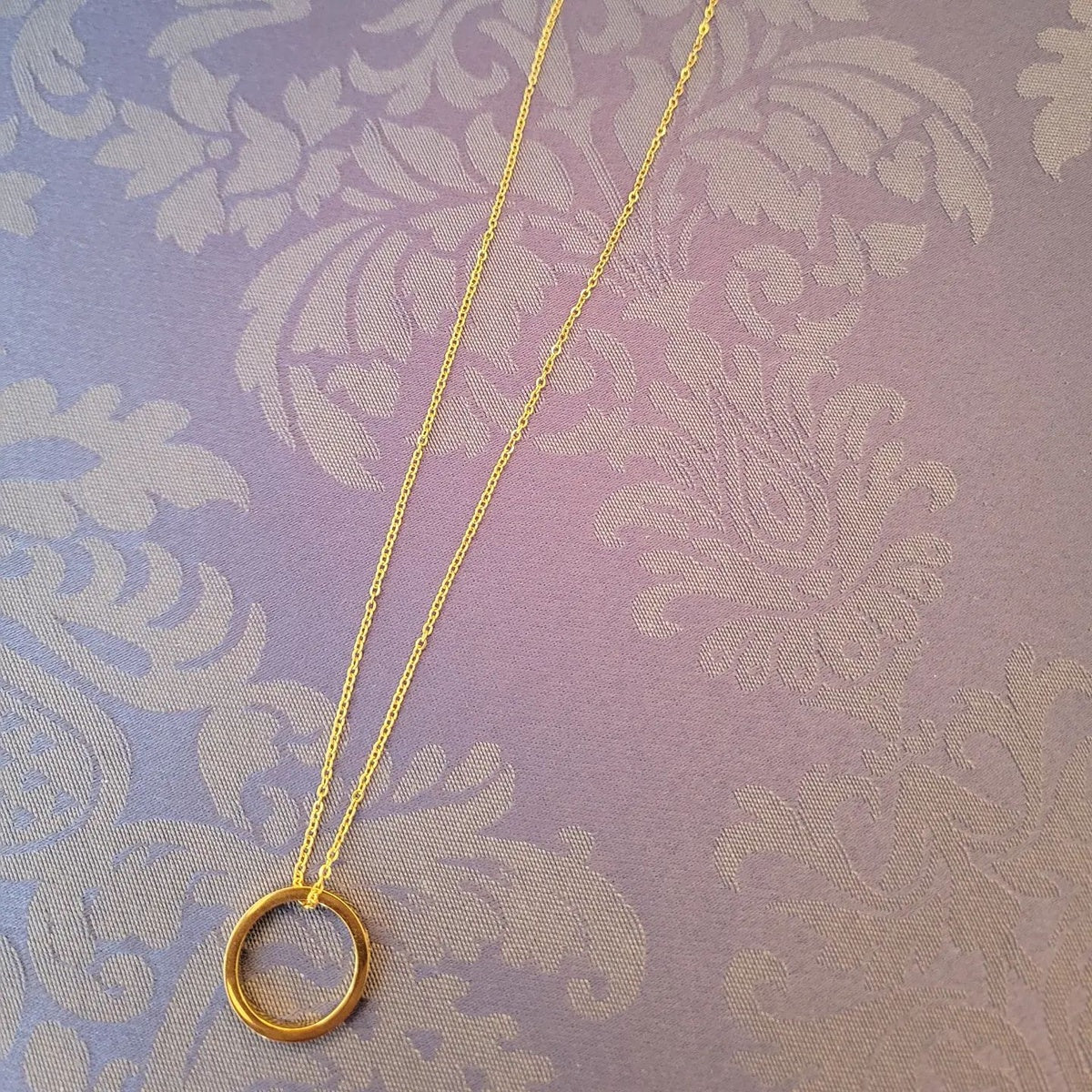 Give My Regards to Broadway engraved necklace - ring on a necklace - Image 2