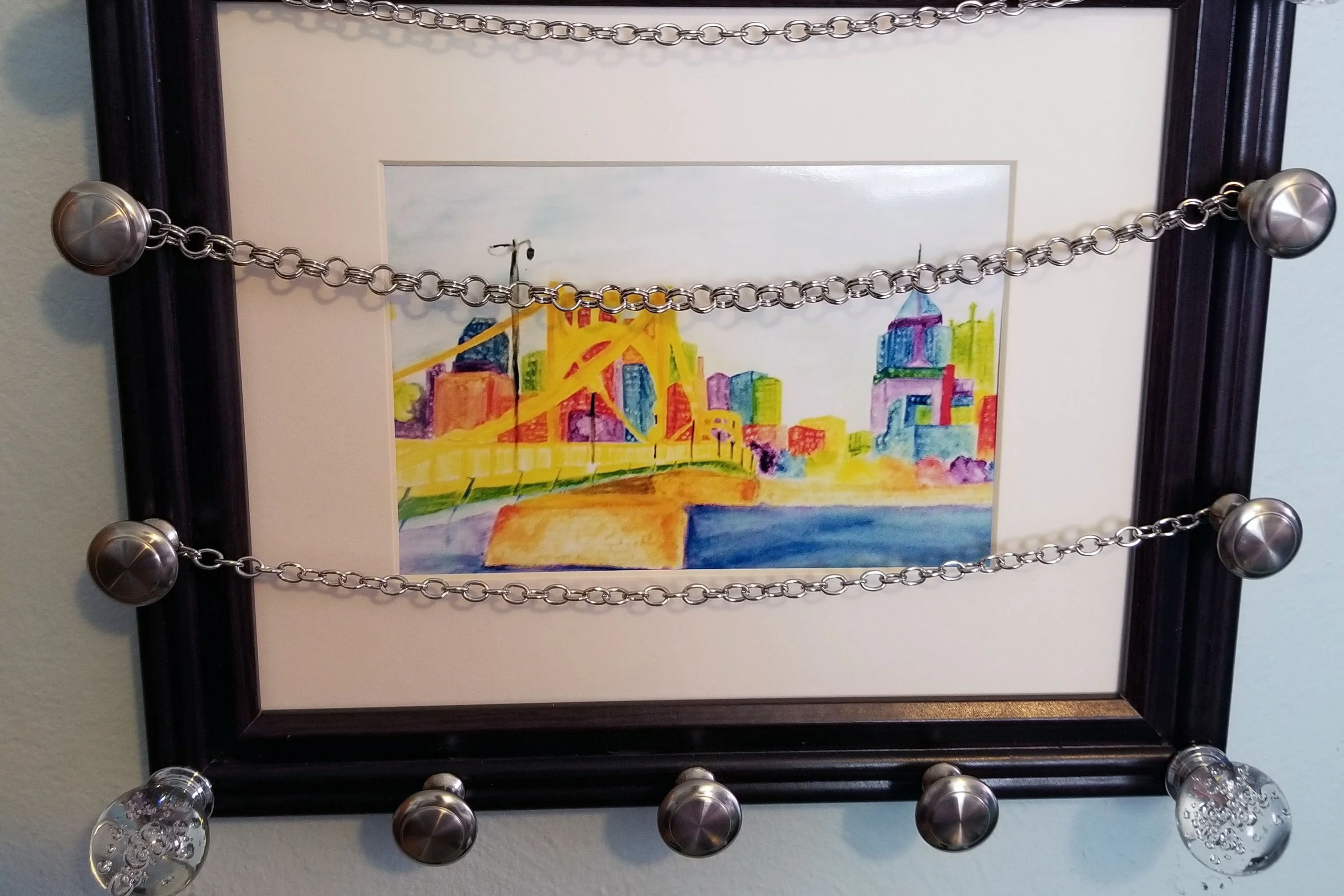 Gorgeous Wood Jewelry Frame with Bonus Necklace-Making Art Kit - SKU DV0321 - Image 3