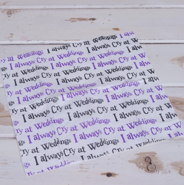 I Always Cry At Weddings Tissue Tin - Image 2