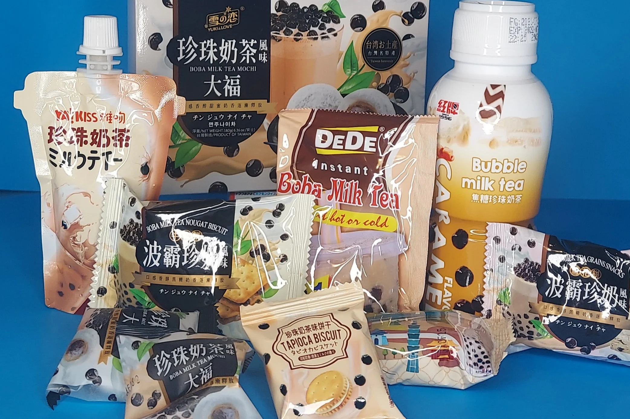 ITADAKIBOX Boba Milk Tea Themed Asian Snack & Drink Box upto 20 PCS | BUBBLE TEA BOX) - Image 6