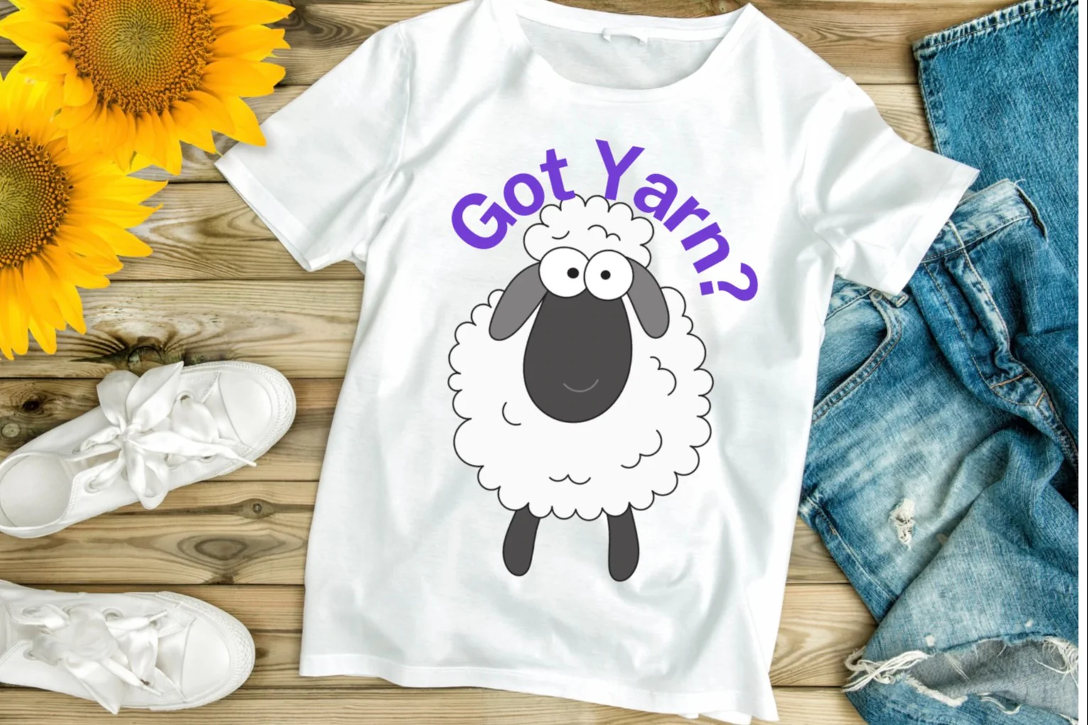 Knitty Tees- Yarn themed tshirts for knitters and crocheters - Image 2