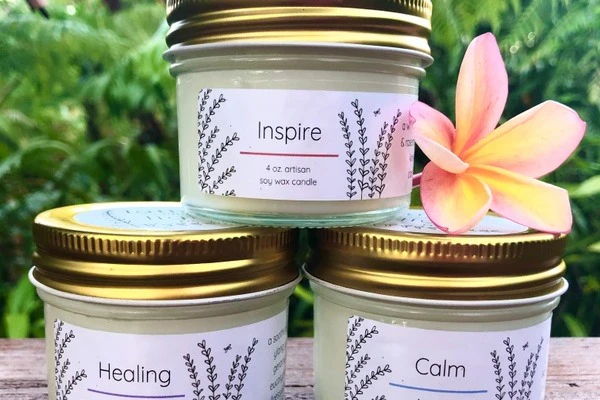 Soy Wax Candle Trio scented with Essential Oils - Image 6