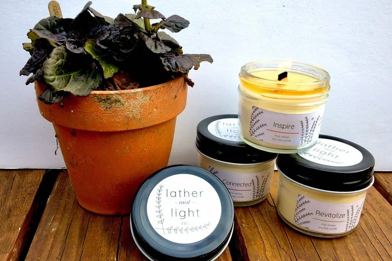 Soy Wax Candle Trio scented with Essential Oils - Image 8
