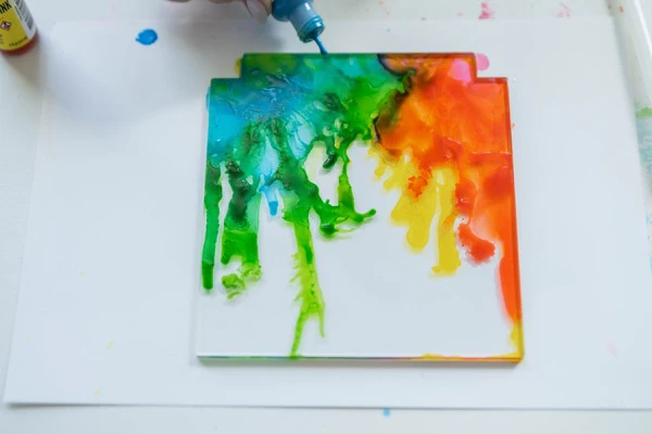LED Light Frame Alcohol Ink DIY Craft Kit - Image 5