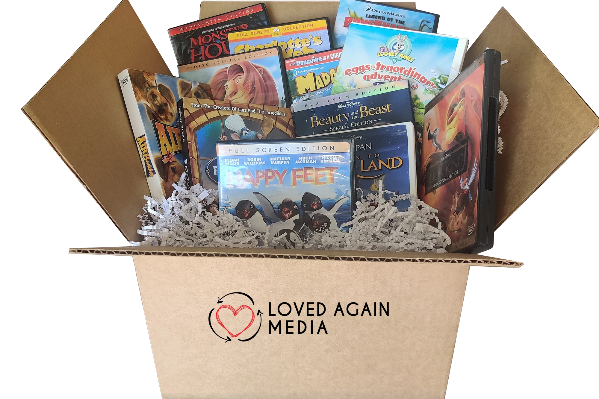 10 DVD Per Month Subscription - Loved Again Media - Shipping Included!