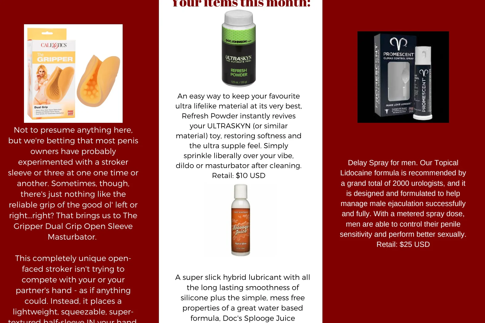 Man SOLO Adult Subscription Box | MONTHLY - Image 3