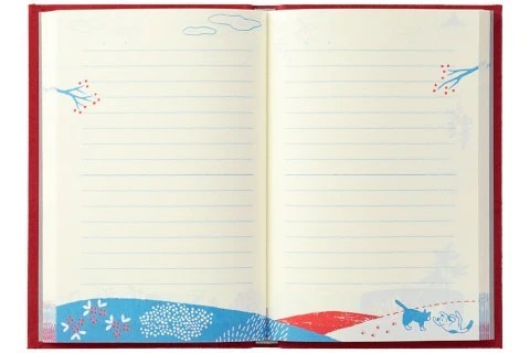 Midori Diary with Embroidered Cat Bookmark - Image 8