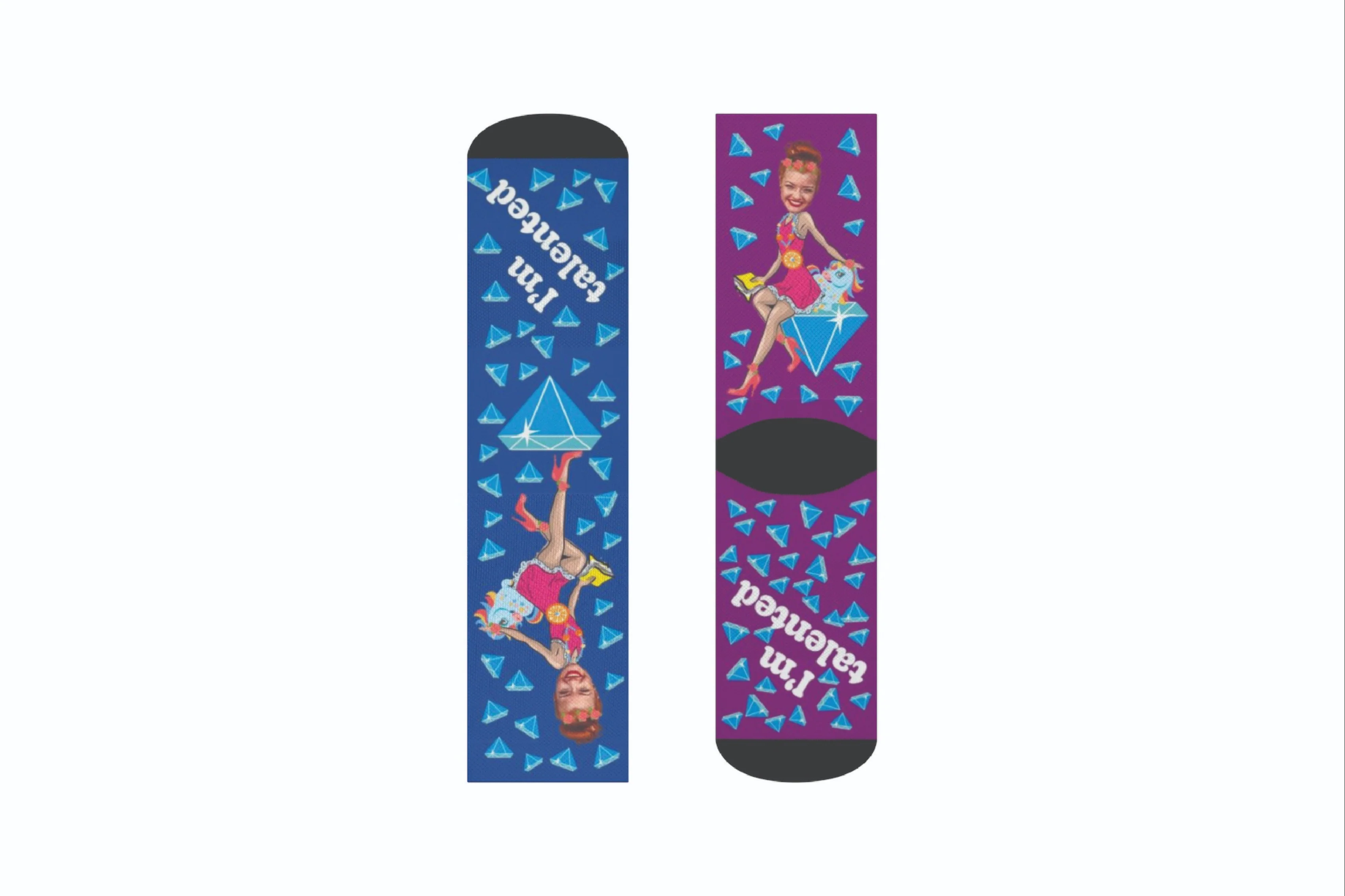 Monthly Girl Power Socks with Custom Face - Image 12
