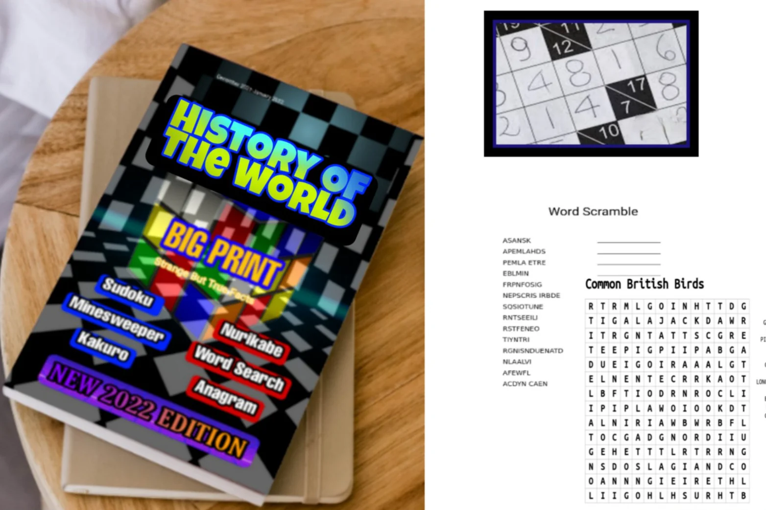 2-3 Brand NEW Brain Games Books Gift Box: History Of The World Brain Games & Puzzles Activity Books (w/ Sudoku) - Image 9