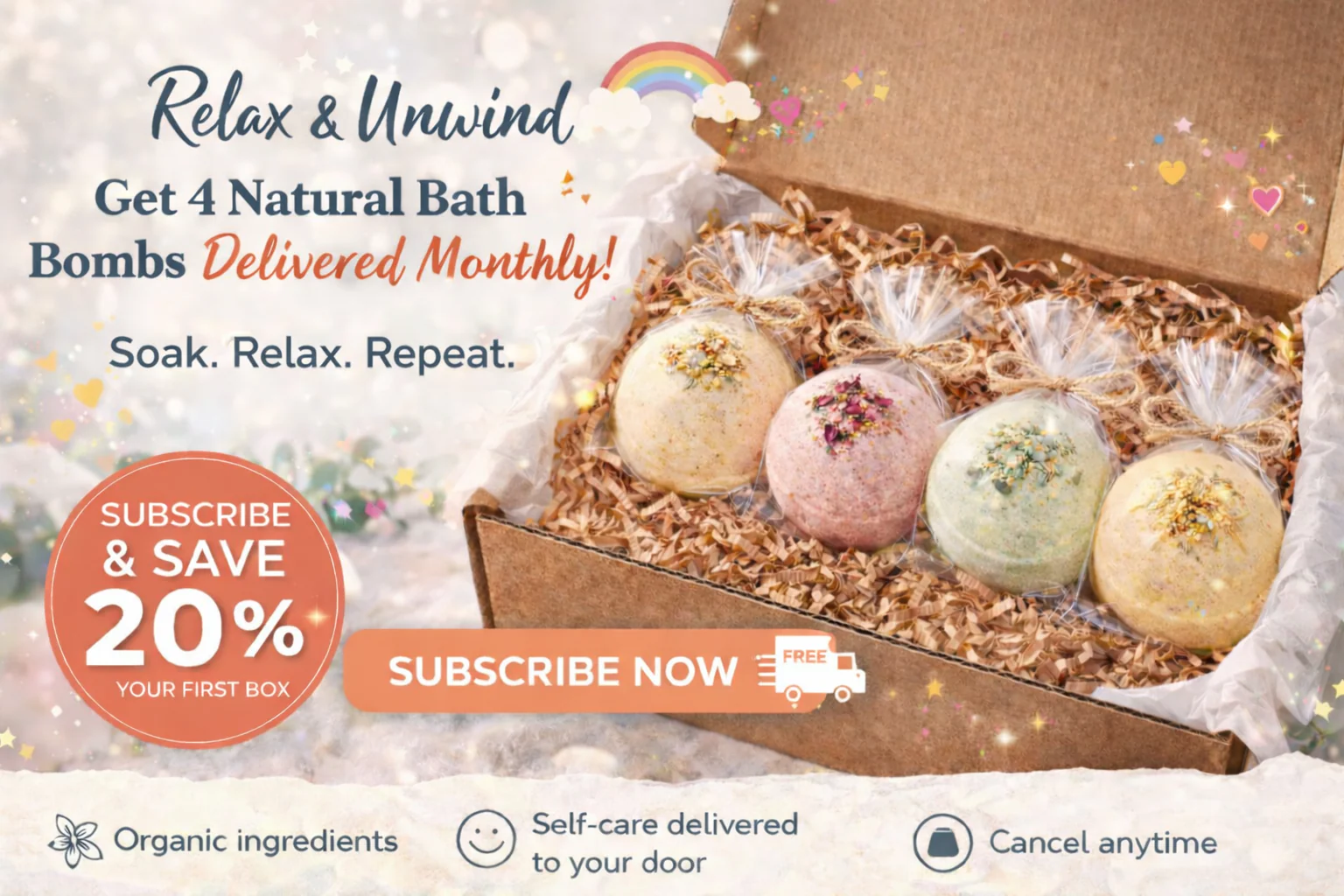 Bomb Bliss | Organic Bath Bomb Subscription Box – Monthly Self-Care - Image 8