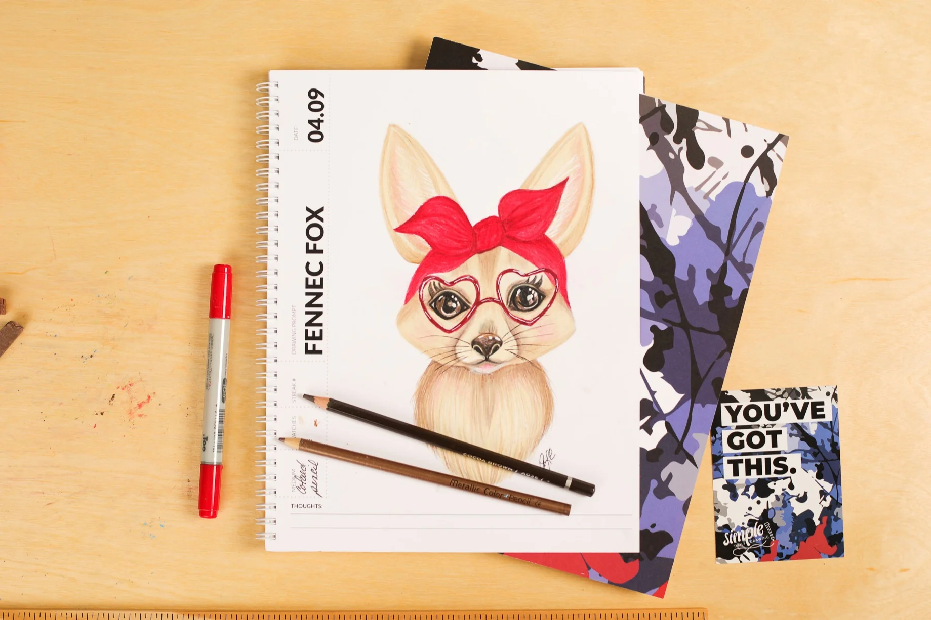 Monthly Sketchpad with Daily Drawing Prompts - Now Shipping April - Image 6
