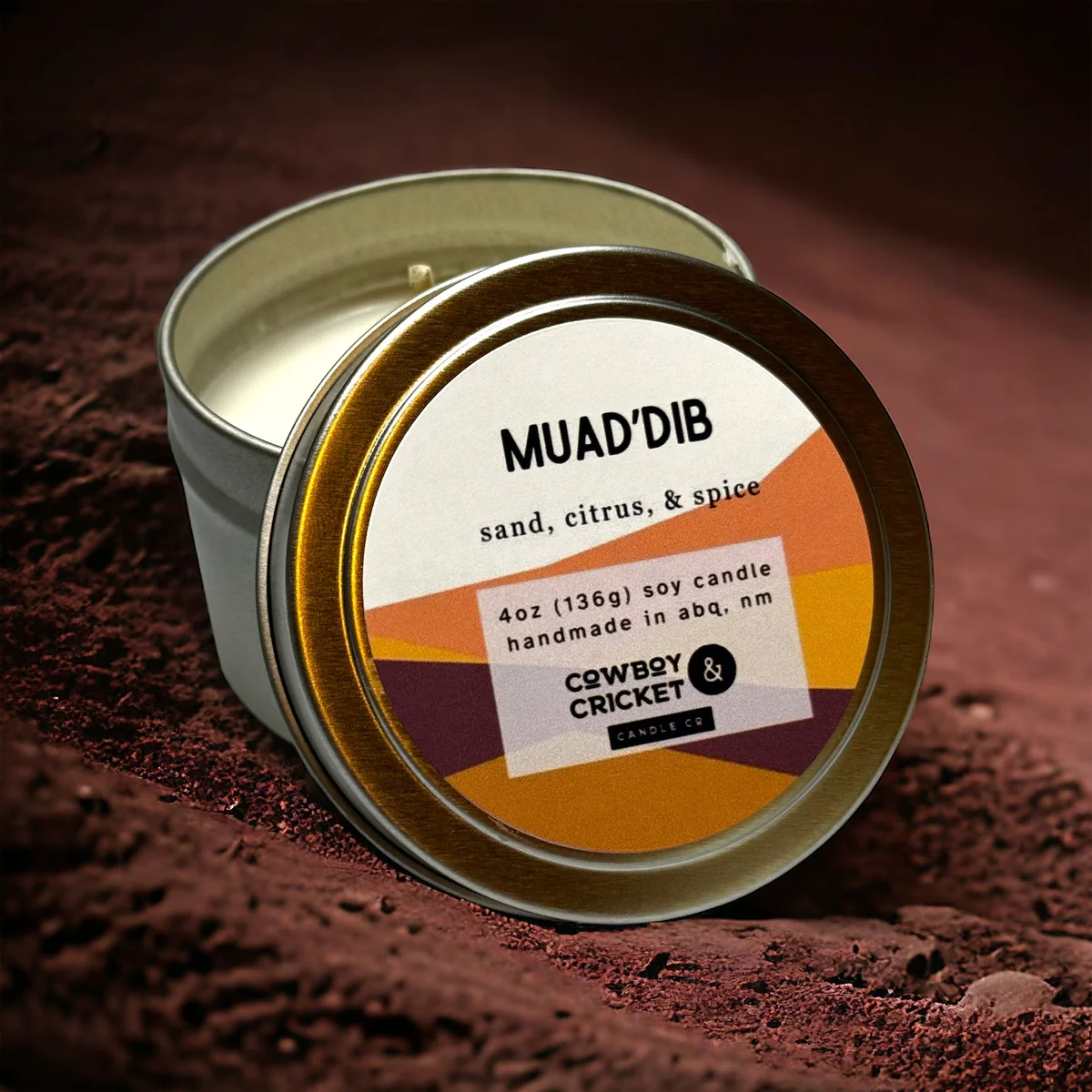 Muad'Dib Soy Candles and Melts - Sand, Citrus, & Spice - Image 2