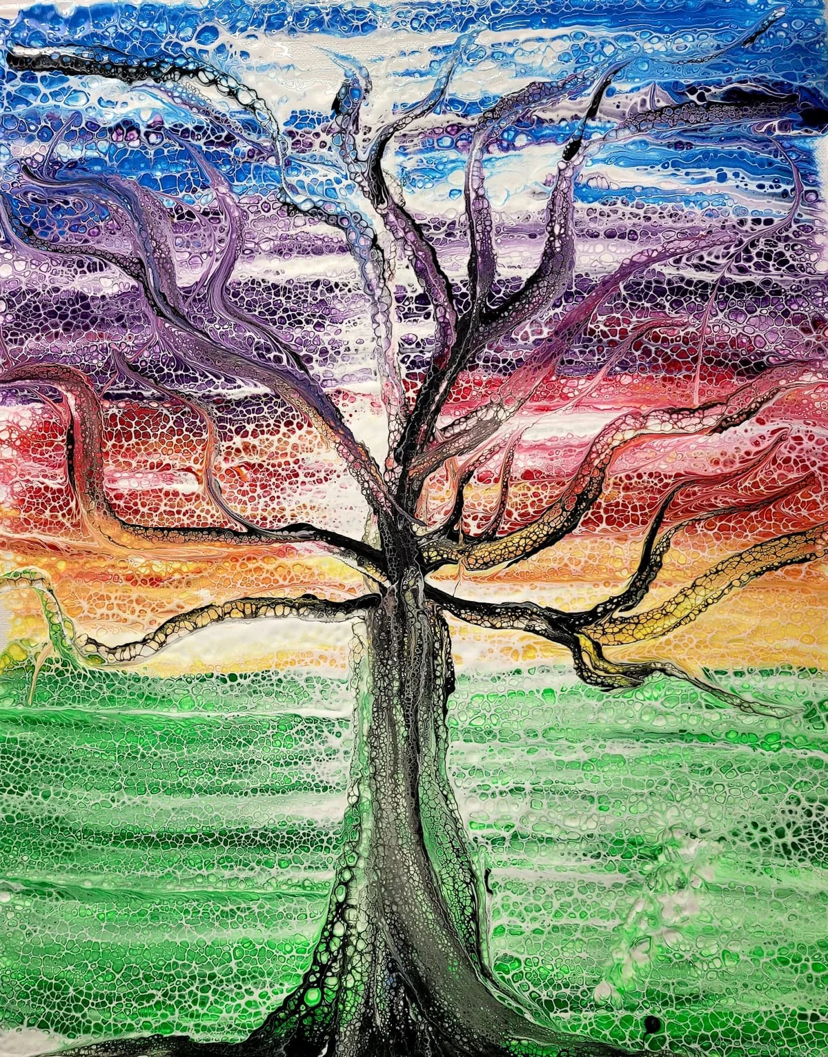 Paint Pouring Tree of Life Art Kit - SKU PP0522