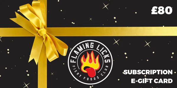 £80 Flaming Licks subscription e-gift card