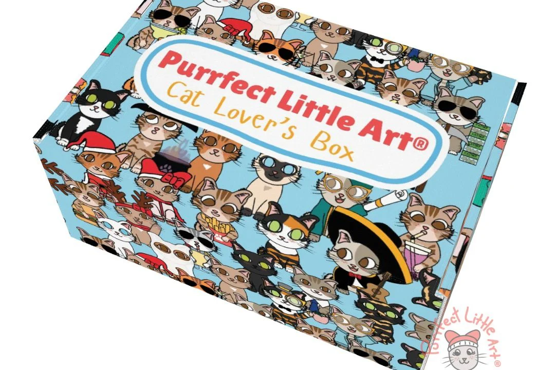 Purrfect Little Art Cat Lover's Box - Image 2