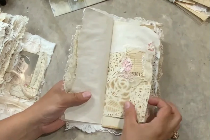 Handmade Shabby Chic Junk Journal - Image 4