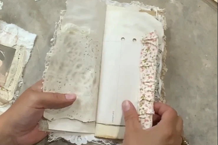 Handmade Shabby Chic Junk Journal - Image 8