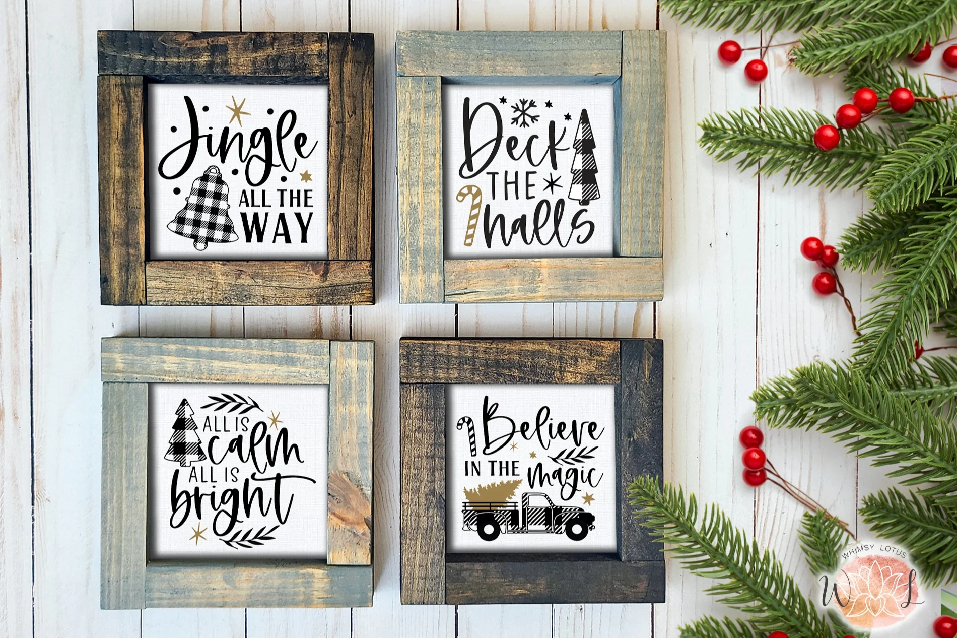 Seasonal Wood Frame Sign Home Decor - Image 11