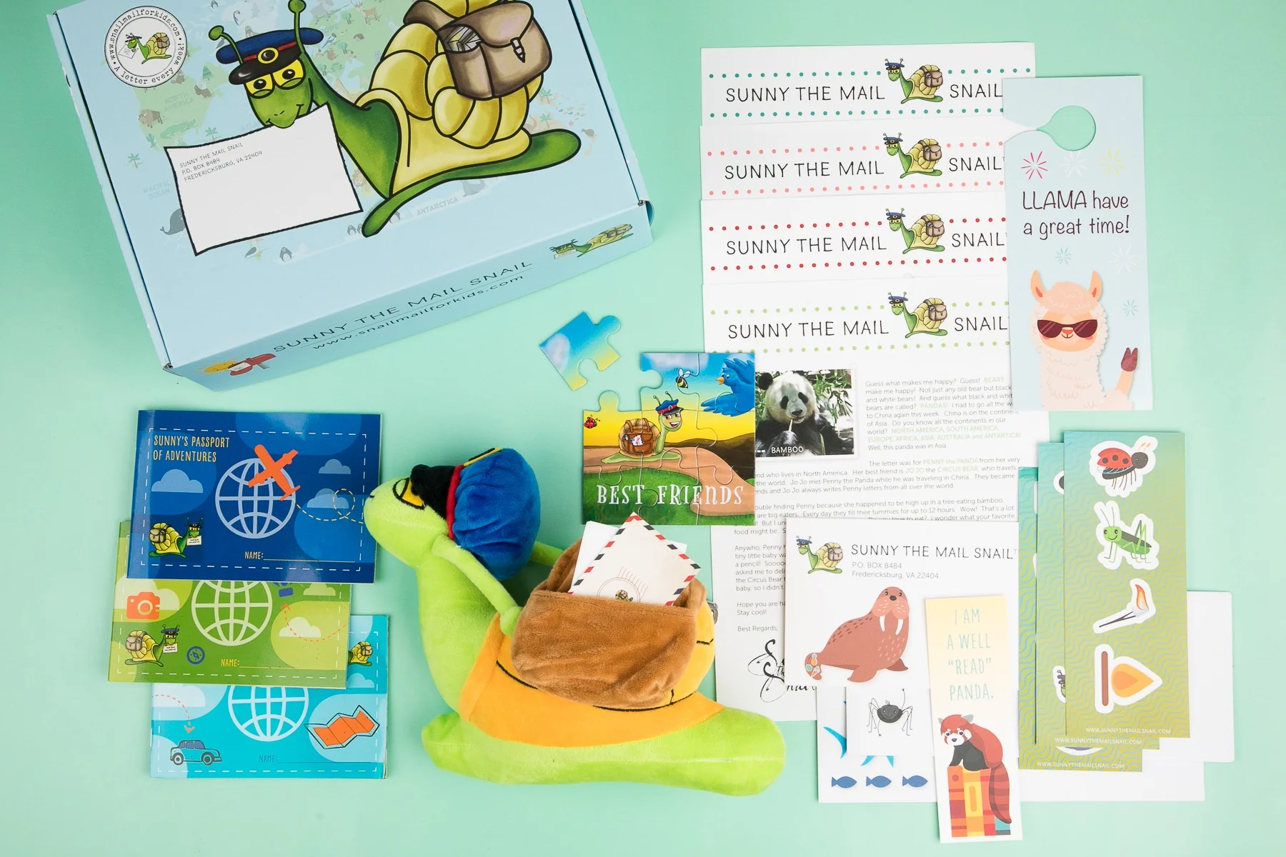 Plush and Snail Mail Weekly Letter from Sunny the Mail Snail for ages 3 to 8 - Image 9