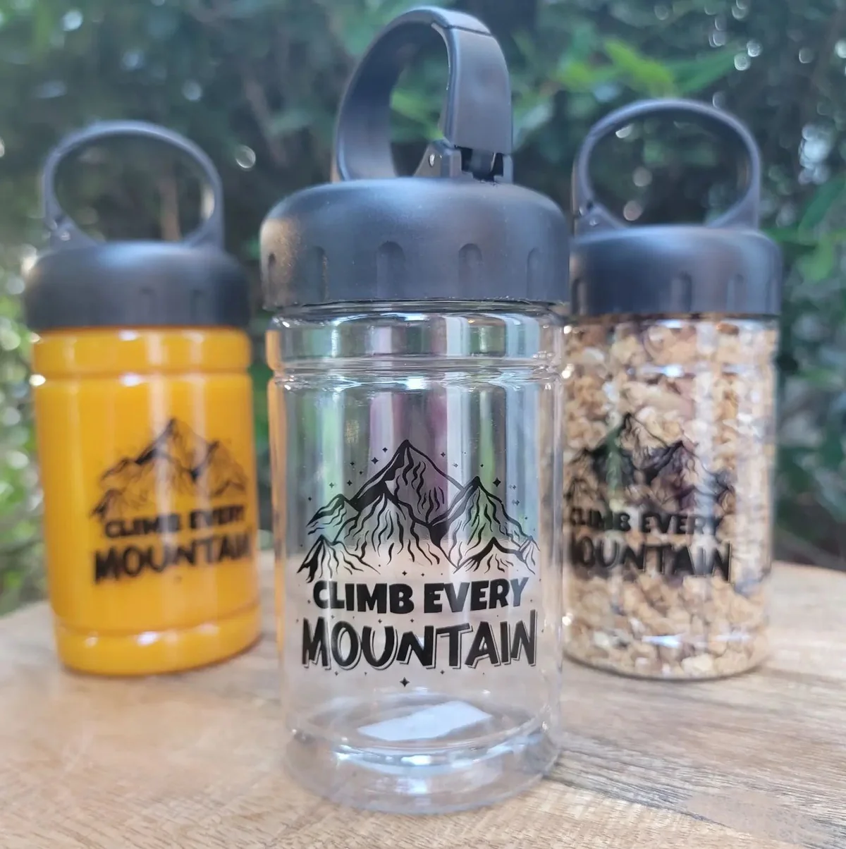 Sound of Music Broadway Musical inspired Snack Cup, Water Bottle, Hiking Container - Climb Every Mountain