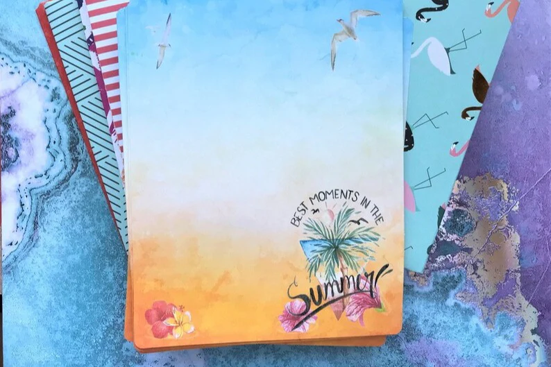 Teakberry Stationery and Card Box - Image 6