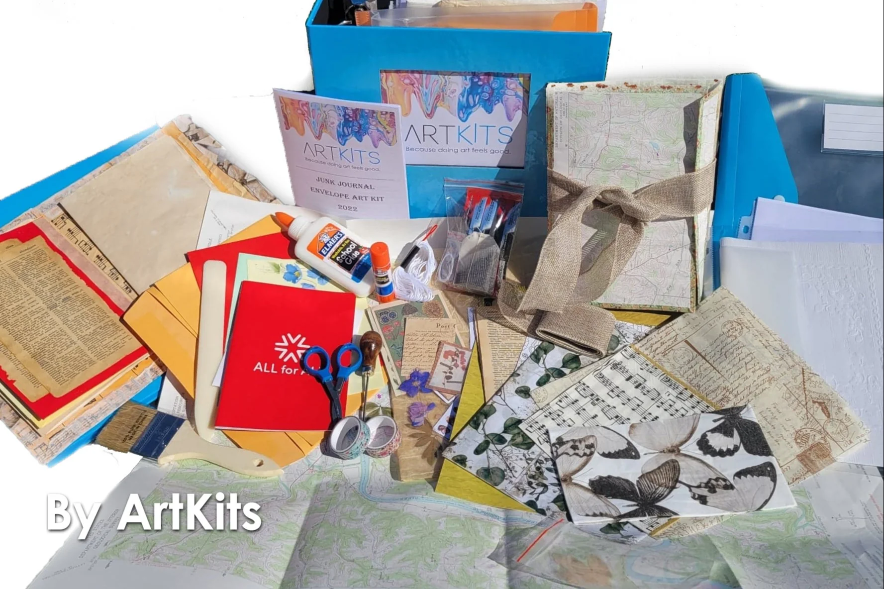 Ultimate Junk Journal Art Kit - EVERYTHING you need to get started! Large3 ring binder & plastic snap pouch included! SKU DV0922 - Image 8