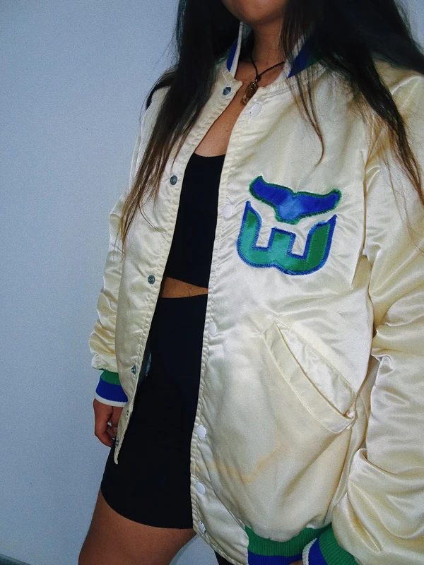 White Satin Jacket (Size S) - Image 3